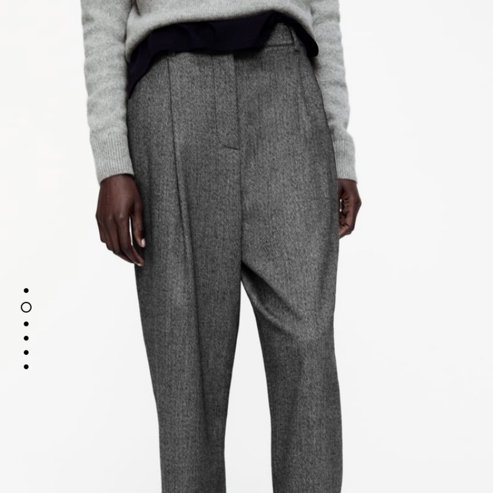 Zara Cropped Dad Pants